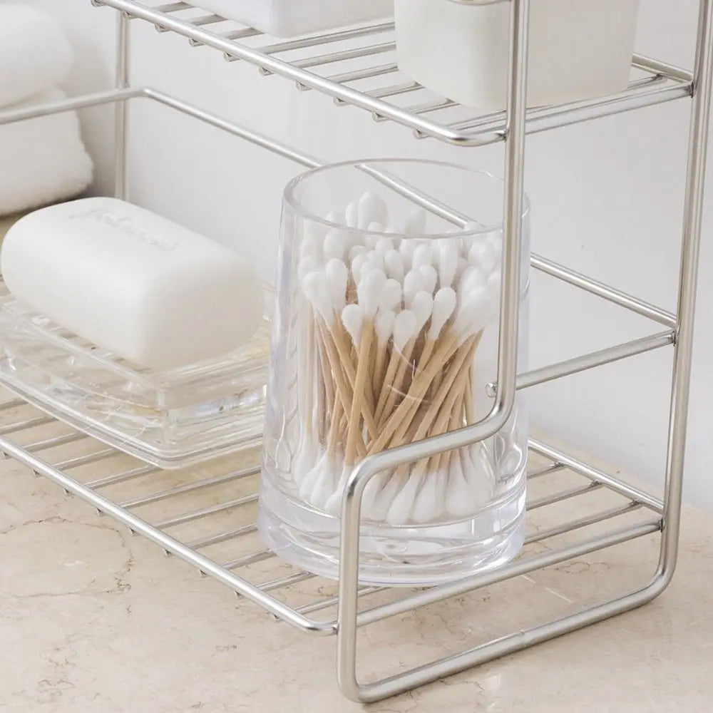 Modern Kitchen Organizer Shelf Double-layer Waterproof Bathroom Storage Rack Large Capacity Space Saving Kitchen Sink Organizer