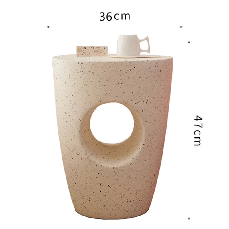 Nordic Designer Side Table B&B Small Round Table Creative Small Coffee Table Ins Internet Celebrity Cream Style Sofa Side Table