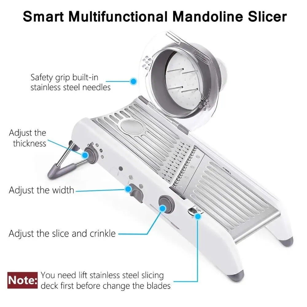 Multifunctional vegetable cutter Vegetable Cutter Slicer Grater Multi-functional Vegetab le Adjustable Safe Blades Grater