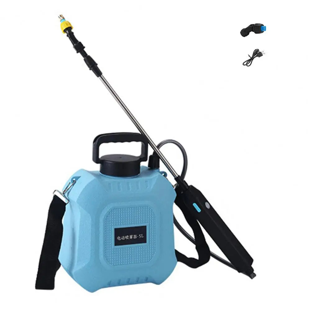 5L/8L Garden Electric Sprayer Backpack Sprayer with Shoulder Strap Telescopic Wand 2 Nozzles Battery Powered Sprayer for Yard