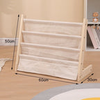 Home Multitier Solid Wood Reading Bookshelf Removable Floor Storage Bookshelf Children's Picture Book Organizer Storage Bookcase