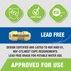 KING SMART 1/2" Push Fit * 1/2" Push Fit Coupling; 10Pcs/Case; 80500