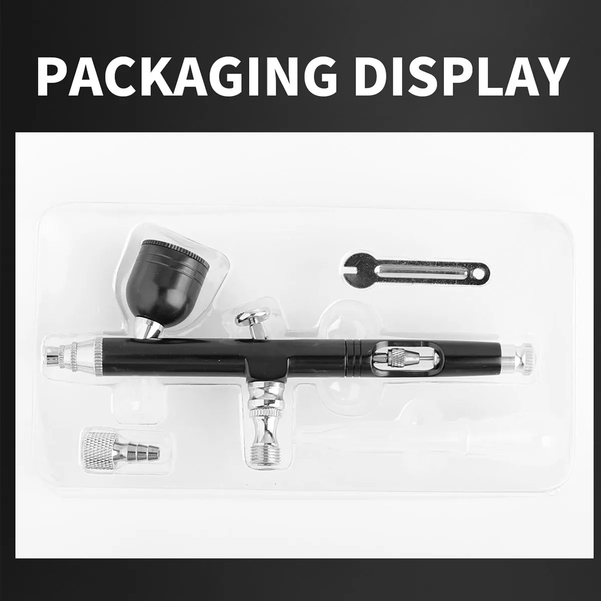 Dual Action 0.3mm Airbrush Gravity Feed Paint Spray Gun Cake Decorating Nail Nart Manicure Model Car PaintArt Paint Tattoo Tool
