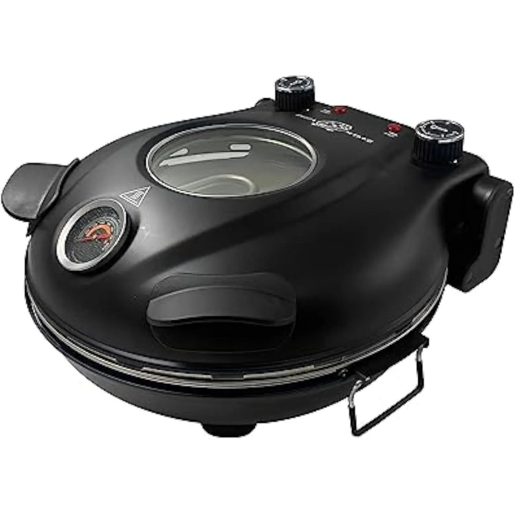 Klaif Electric Pizza Maker, 420℃, 1200 Watt, 5 Separate Temperature Levels, Flame Resistant Stone Plate 1200W 31cm