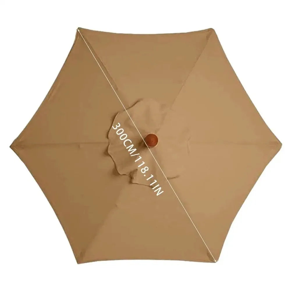 3M Parasol Replacement Cloth Without Stand Parasol Umbrella Cover Waterproof Sunshade Cloth Canopy Patio Garden Cover