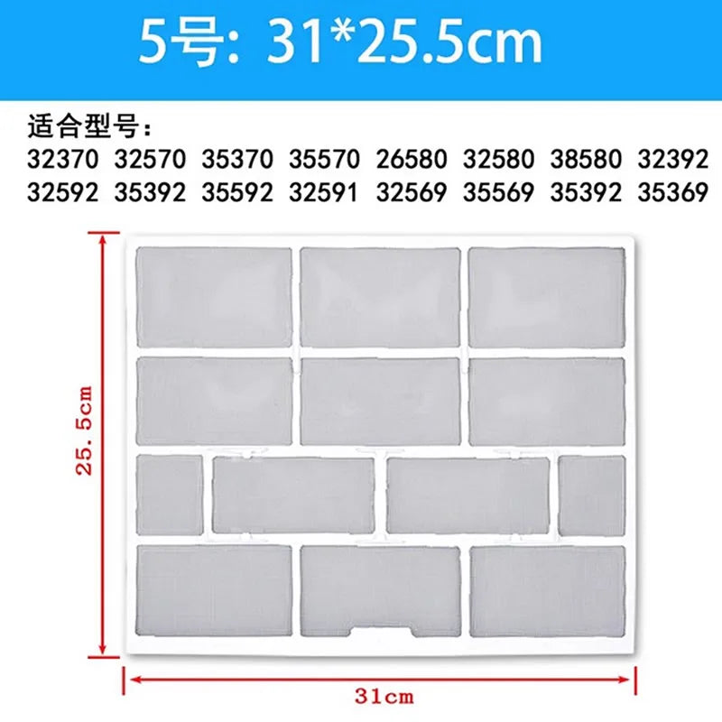 Customized Air Conditioner Flter for GREE 1P/ 2P / Lvjiayuan/Cadiz  Various models  Home Appliance Parts