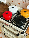 1 Pcs Dollhouse Miniature Kitchen Metal Stock Pot & Kettle: 1/12 Mini Simulation Kitchen & Dining Table Household Cookware Decor
