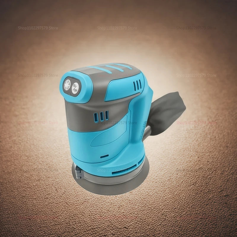 125mm Brush Motor Cordless Orbital Sander for Wood Grinding Polishing and Waxing Compatible for Makita 18V Batteries Power Tools