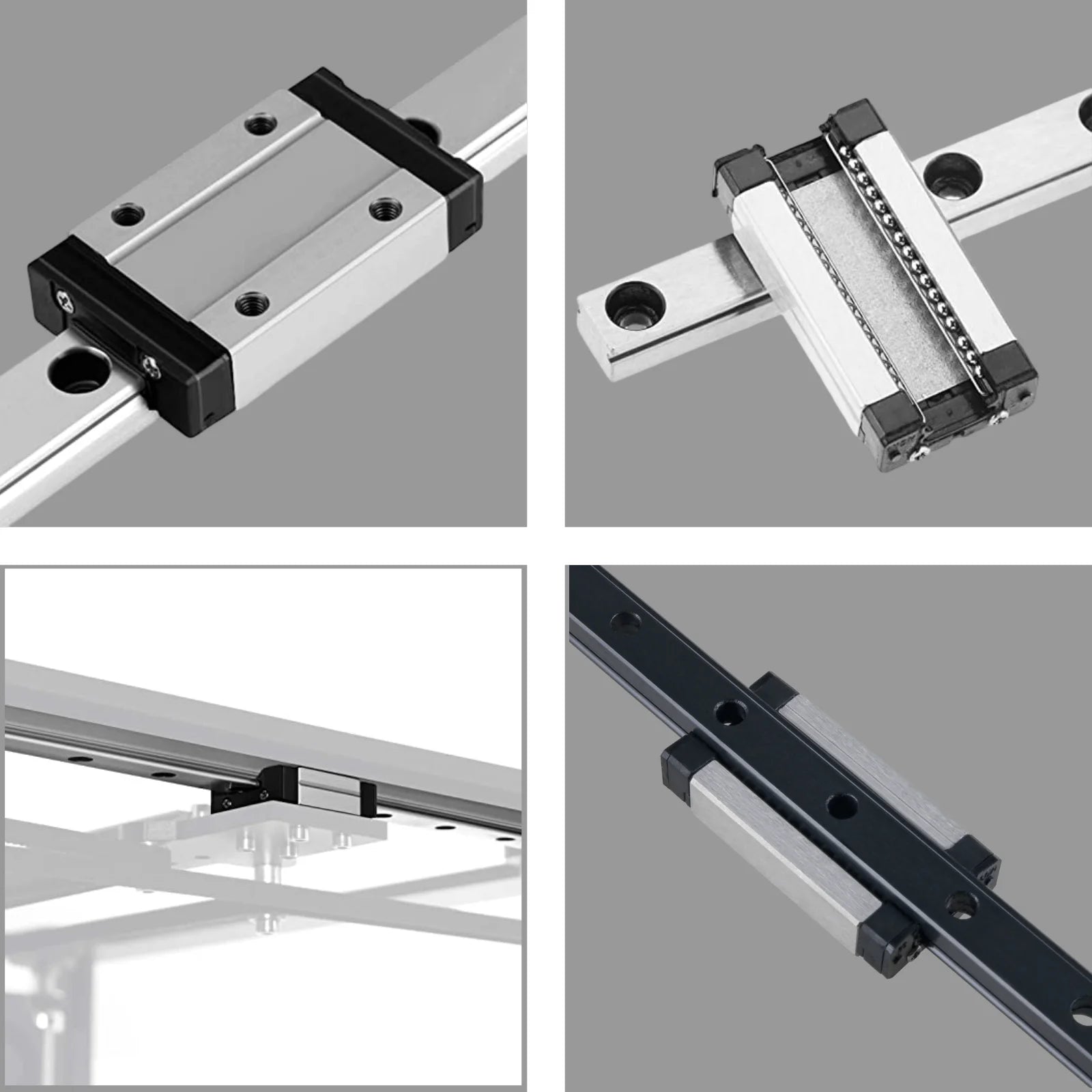 US MGN MGN9 MGN12 miniature linear rail slide 250 300 350 400 450 500 600mm 1pc MGN12 Black linear guide+1pc MGN12H Carriage CNC