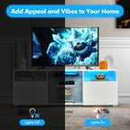 GOFLAME TV Stand Modern Entertainment Center Media Console Table for 65 inch TV