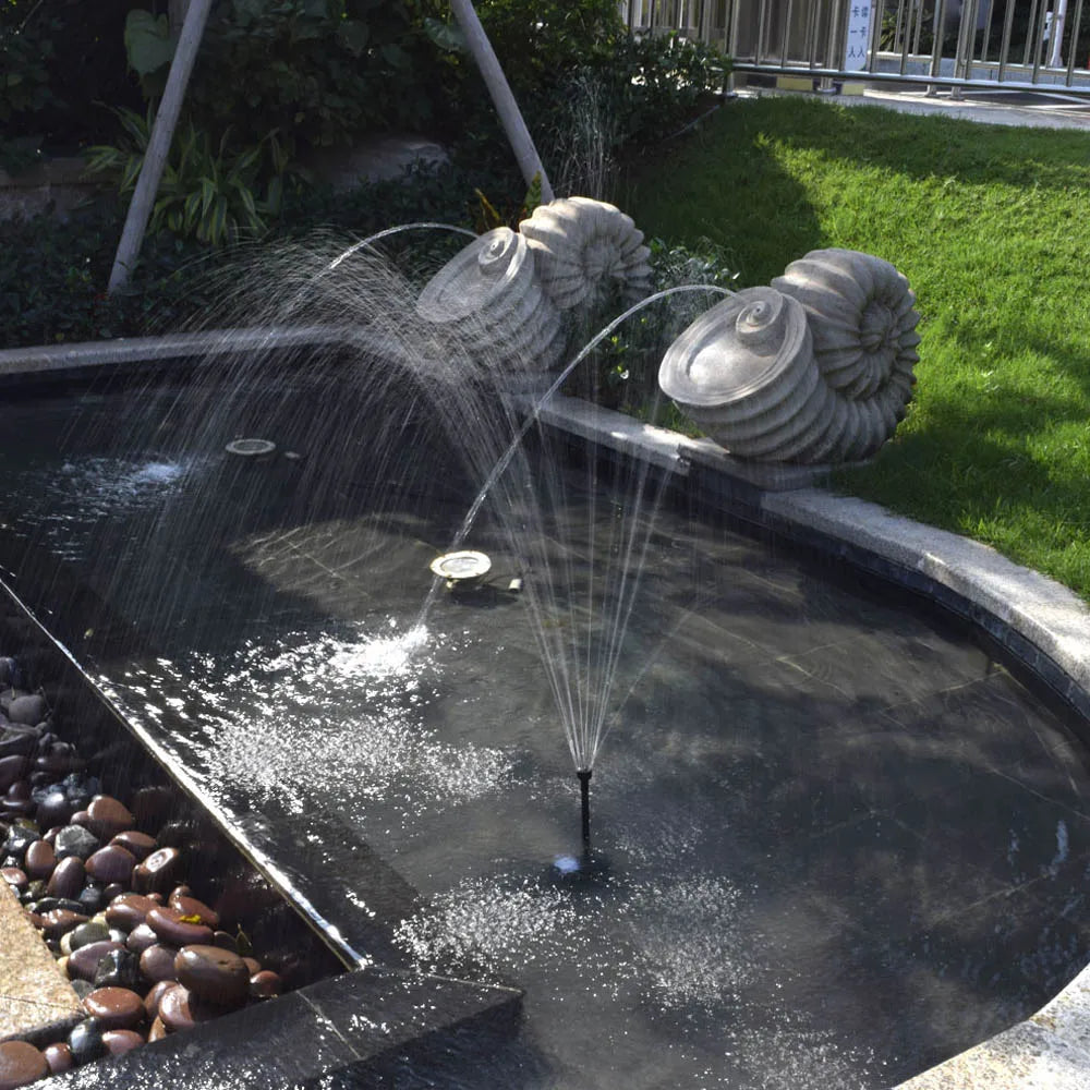 High-power Solar Landscape Fountain Outdoor 17V 10W Equipment Solar Water Pump Garden Fountains Decorative Fountain for Birdbath