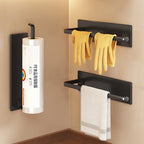 Single-layer Kitchen Paper Holder - Cling Film Dispenser - Hanging Roll Holder. Suitable for Use Under Cabinets. Vertical Storag