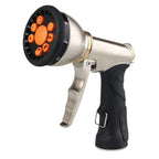 Hose Spray Nozzle 9 Adjustable Modes High Pressure Water Sprayer Slip Resistant Lawn Water Gun for Cleaning Watering Lawn Garden