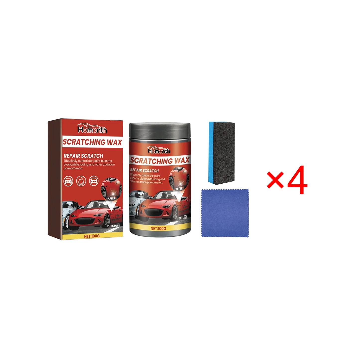 Popular Scratching Wax Repair & Moisturize Car Paint Improve Gloss Sustainable Scratch Remover Effective Car Scratch Removal Kit