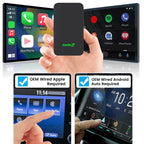 2024 CarlinKit 5.0 Wireless CarPlay Wireless Android Auto Box 2.4G & 5.8Ghz WiFi BT Auto Connect Plug&Play For Wired AA CP Cars