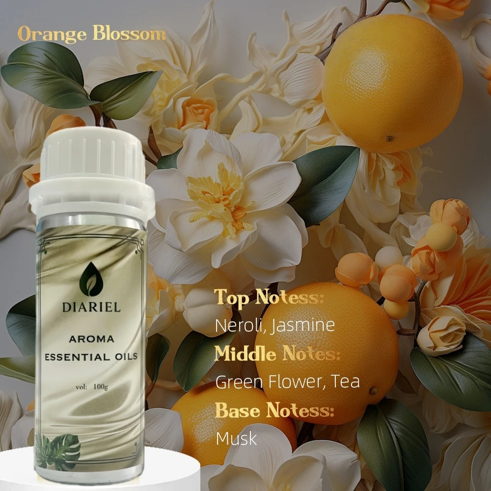 Diaurelle 100ML flower Aromatherapy For Diffuser Hotel Collection Fragrance Oil Pure Nature Plant Extract Aroma Essential Oil