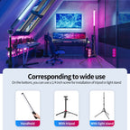 Ulanzi VL119 Colorful Led Stick Light Lamp Handheld RGB Tube Light Wand For Studio Game Room Video Movie Vlog Tiktok Photography