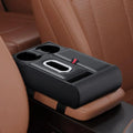 Car Armrest Box Heightening Pad Multifunctional Storage Box Water Cup Case Luxury Vehicle Storage Tissue Holder Organizer N3F6