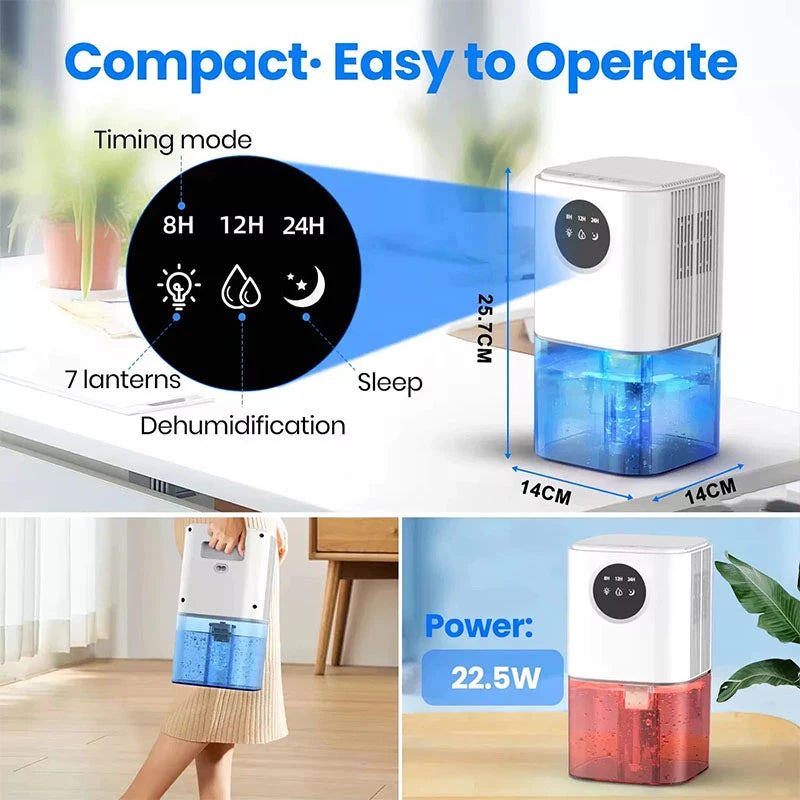 2025 NEW Multifunctional intelligent dehumidifier home portable large
