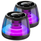 Cyber Style Magnetic Wireless Mini Speaker, 5.1 Surround Sound, High Definition Audio, Dual Stereo Bass,USB Type-C Charging,