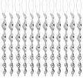 72/12Pcs Bird Repellent Wind Spiral Rotating Rod Hanging Ornaments Garden Decor Scare Pigeons Birds Repeller Outdoor Accessories
