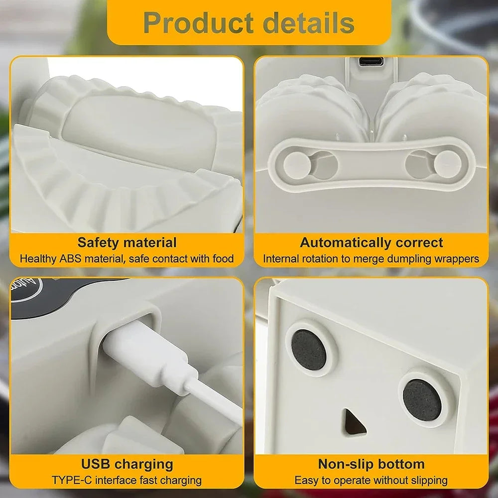 Electric Dumpling Maker Machine Double Head Dumpling Mould Automatic Press Dumpling Skin Mould Manual Accessories Kitchen Tool