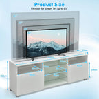 GOFLAME TV Stand Modern Entertainment Center Media Console Table for 65 inch TV