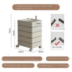 360 Rotating Storage Cabinet Movable Bedside Cabinet Ins Minimalist Nordic Internet Celebrity Cosmetics Multilayer File