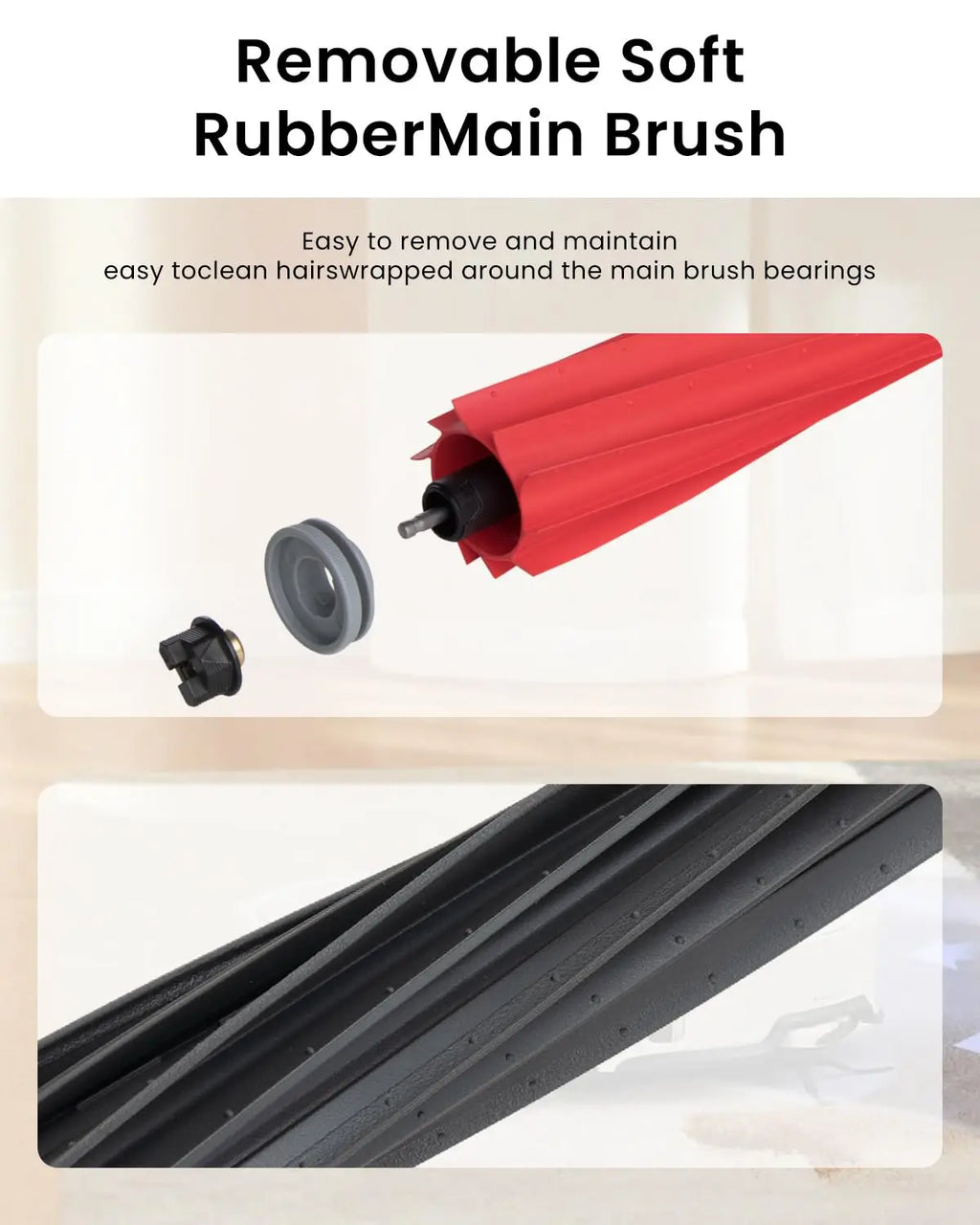 Main Brush Parts Compatible with Roborock S8/S8+/S8 Pro Ultra/Q5 Pro/Q5 Pro+/Q8 Max/Q8 Max+ Robot Vacuum Cleaner Accessories Kit