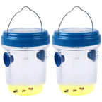 Solar Wasp Trap Waterproof Outdoor Hanging Trap Non-Toxic Bee Hornet Traps Wasp Fly Trap Light Reusable Garden Fruit Fly Catcher