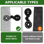 30~200PCs Awning Plastic Clips Outdoor Shade Cloth Net Clip Camping Garden Tools Garden Buildings Fence Net Fix Clamp Hook