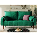 Modern Velvet 3-Seater Sofa