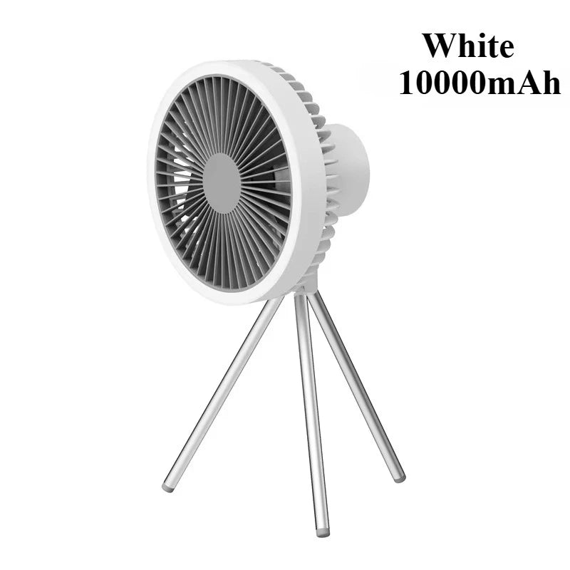 10000mAh 4000mAh Camping Fan Rechargeable Desktop Portable Circulator