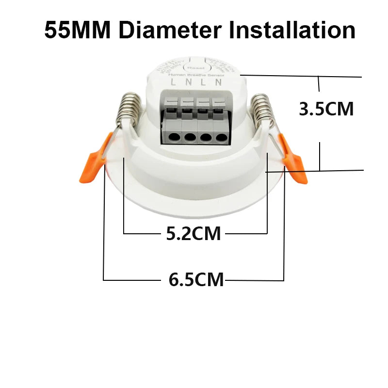 Smart Life Zigbee Human Presence Detector 100-240V Tuya  Radar Pir Montion Sensor Adjustable angle  Luminance Detection