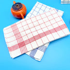 6/12Pcs, 45Cm*60Cm, Two-Color Kitchen Tea Towels, Pure Cotton Striped Plaid Kitchen Towels, Blue/Red Plaid, Dining Supplies, Kit
