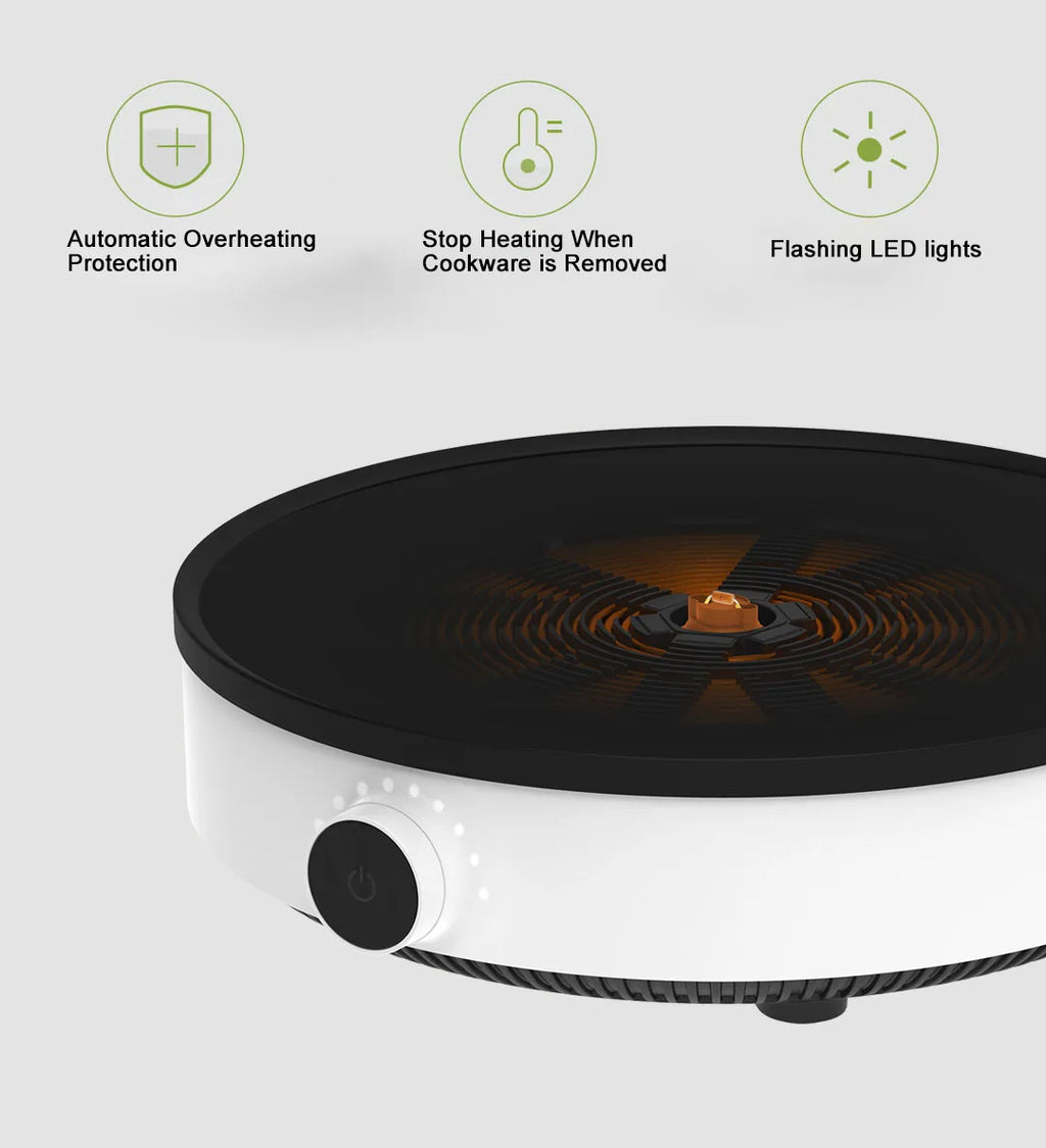 XIAOMI MIJIA Induction Cooker Youth Edition,Control Knob With LED Light,2100W 9-level Adjustment,220V Electric Induction Cookers