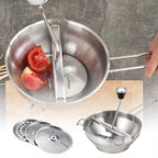 Stainless Rotary Food Mill Multifunctional Jams Mill with 3 Milling Discs Durable Manual Food Grinder Food Vegetable Mill Mud