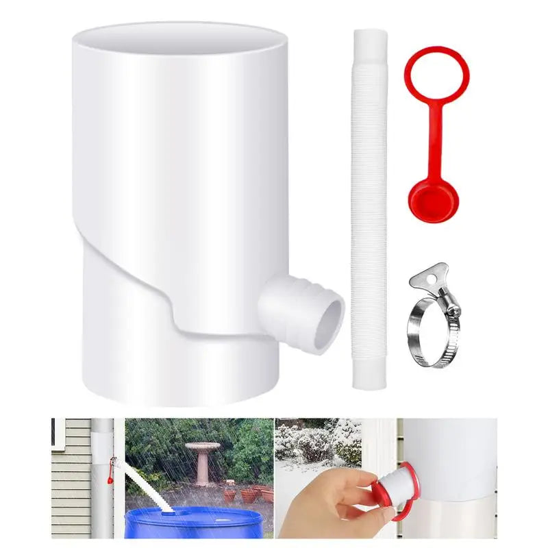 Rain Water Catching System Weatherproof Downspout Rain Barrel Kit Portable Rain Barrels To Collect Rainwater From Gutter For Car