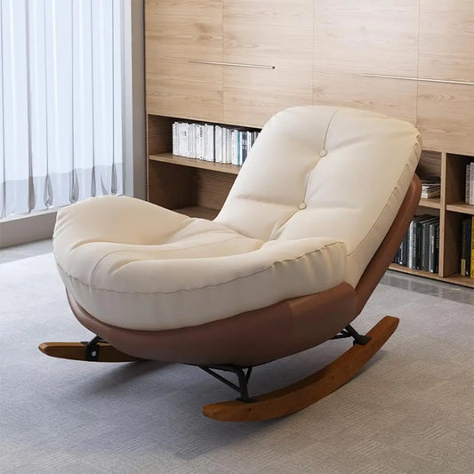 Indoor Rocking Chair / Glider - Padded Seat Reading Chair for Living Room & Bedroom | AlluCanFind