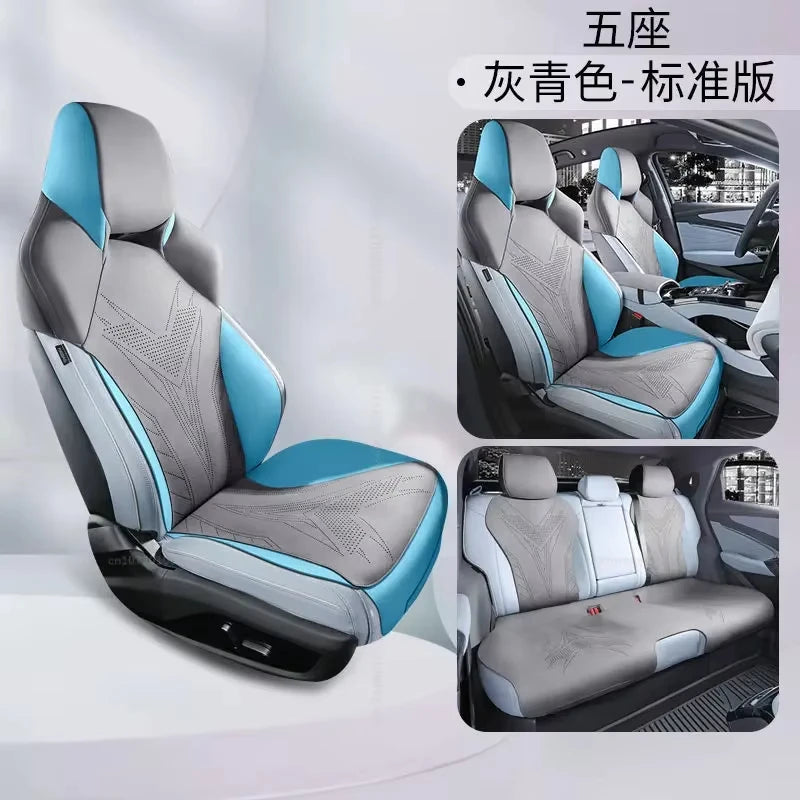 New suede Car Seat cover for BYD seal EV 2024 Breathable Comfortable Four Seasons Universal Auto Full Seats cushion