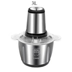 Electric Meat Grinder Stainless Steel Food Processor Chopper Kitchen Utensils Vegetable and Fruit Chopper Household Grinder
