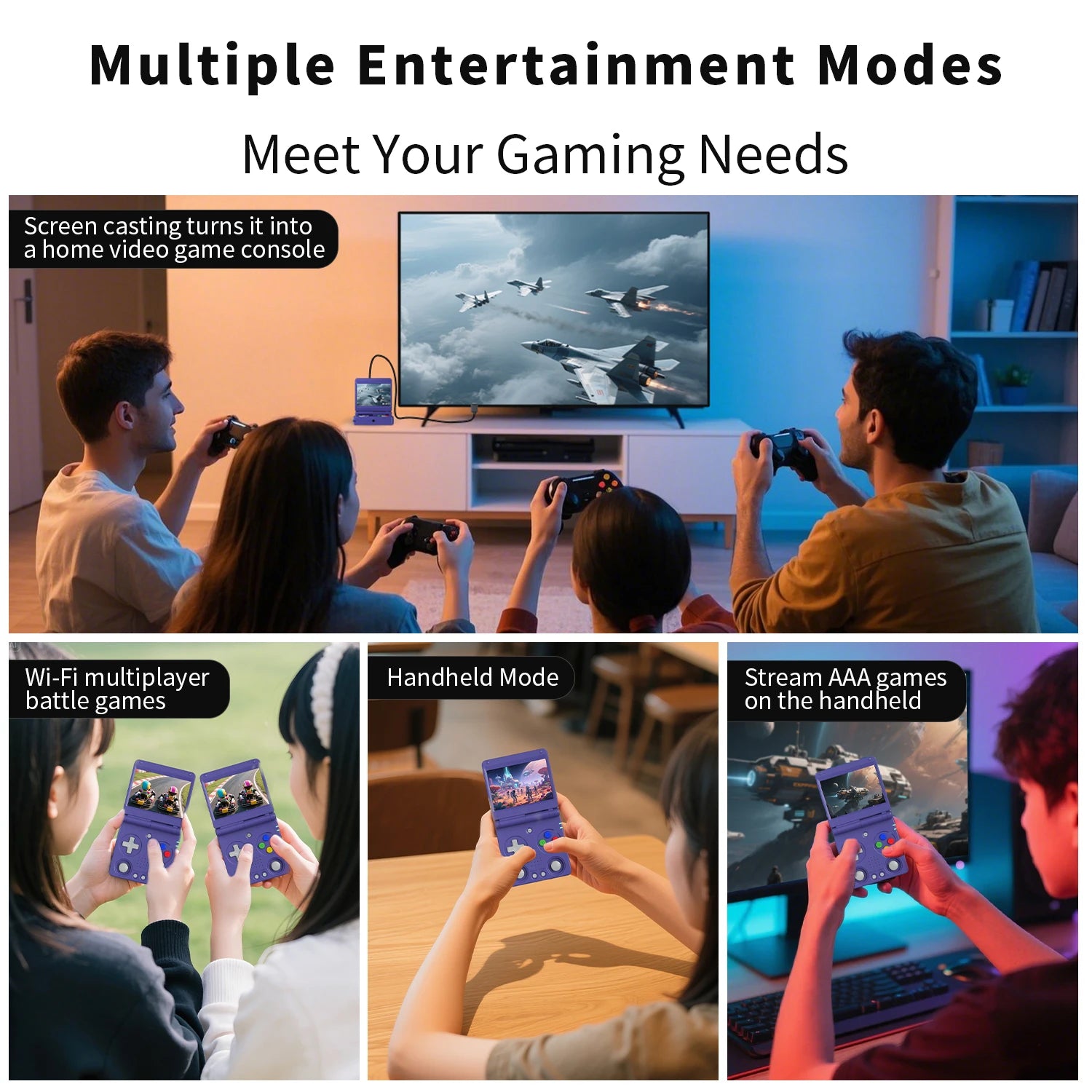 Flip Handheld Game Console