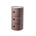 Nightstands Modular Bedside Table Round Large-capacity Storage Bedside Small Cabinet Bedroom Simple Storage Narrow Side Cabinet