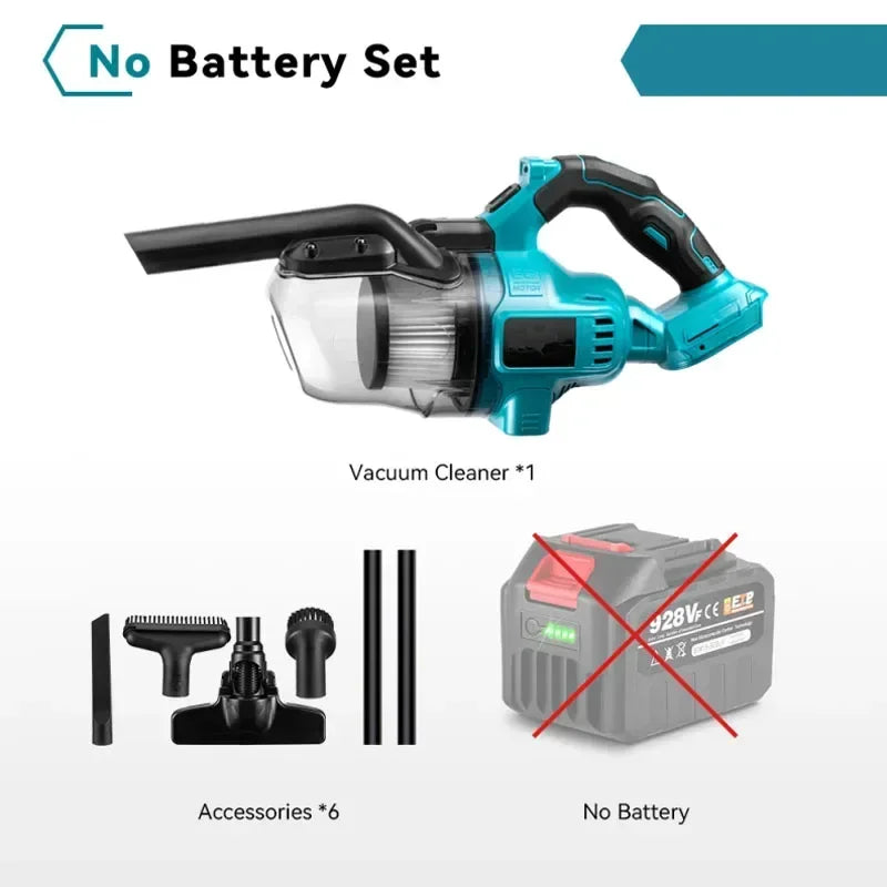 Cordless Handheld Electric Vacuum Cleaner 1000W Powerful Rechargeable Household Indoor Cleaning Tools For Makita 18V Battery