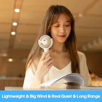 New Portable Handheld Fan 3 Gear Wind Power Angle Adjustable Large Win