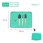 Waterproof Foldable Planting Mat Garden Mat Garden Potting Pad for Flowerpot Transplanting Mixing Soil Plant Pruning Garden Tool