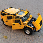 1:18 New Hummer H2 H1 Jeep alloy car model simulation car decoration collection gift toy Die casting model boy toy