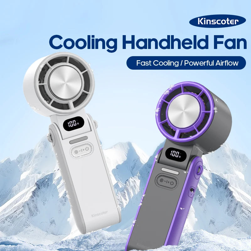 KINSCOTER Outdoor Foldable Turbo Fan - 3600mAh Rechargeable