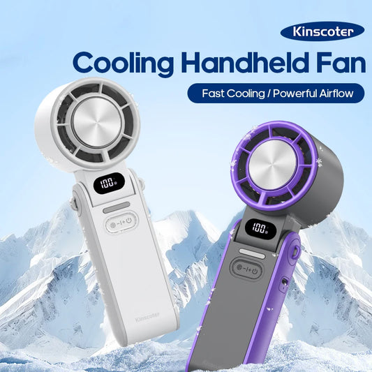 KINSCOTER Outdoor Foldable Turbo Fan - 3600mAh Rechargeable
