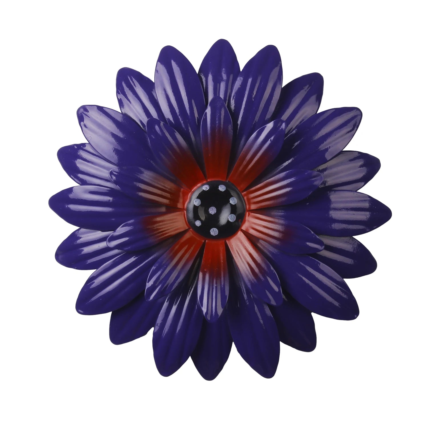 1pc Metal Iron Sunflower Wall Decor, 8-Inch Colorful Outdoor Garden Decorations, Creative Villa Yard Art Hangings, Festive Holid